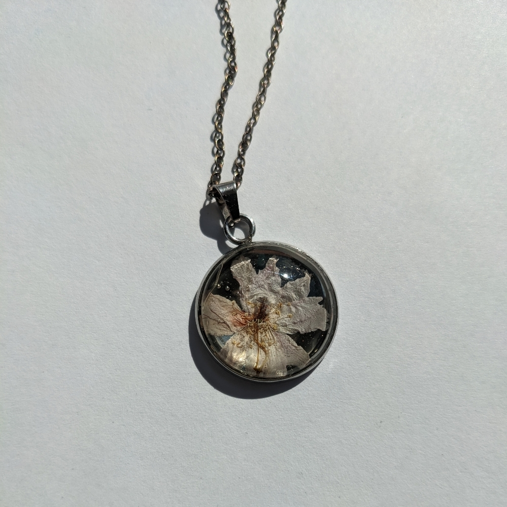 Pressed Flower Necklace